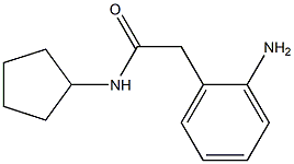 2-(2-aminophenyl)-N-cyclopentylacetamide,,结构式