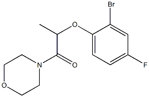 2-(2-bromo-4-fluorophenoxy)-1-(morpholin-4-yl)propan-1-one