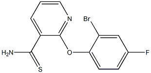 2-(2-bromo-4-fluorophenoxy)pyridine-3-carbothioamide