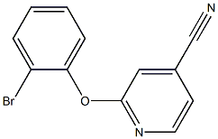 2-(2-bromophenoxy)isonicotinonitrile Structure