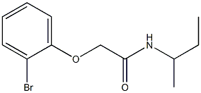 2-(2-bromophenoxy)-N-(sec-butyl)acetamide Struktur