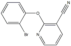 2-(2-bromophenoxy)nicotinonitrile 化学構造式