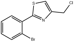 2-(2-bromophenyl)-4-(chloromethyl)-1,3-thiazole 化学構造式