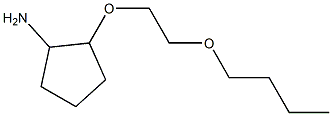 2-(2-butoxyethoxy)cyclopentan-1-amine Structure