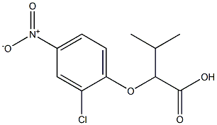 2-(2-chloro-4-nitrophenoxy)-3-methylbutanoic acid Structure