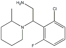2-(2-chloro-6-fluorophenyl)-2-(2-methylpiperidin-1-yl)ethanamine 结构式