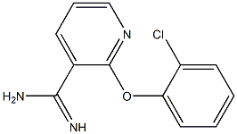 2-(2-chlorophenoxy)pyridine-3-carboximidamide,,结构式