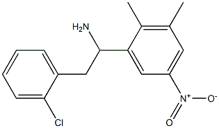 2-(2-chlorophenyl)-1-(2,3-dimethyl-5-nitrophenyl)ethan-1-amine,,结构式