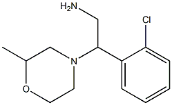 2-(2-chlorophenyl)-2-(2-methylmorpholin-4-yl)ethanamine,,结构式