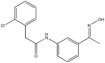 2-(2-chlorophenyl)-N-{3-[1-(hydroxyimino)ethyl]phenyl}acetamide