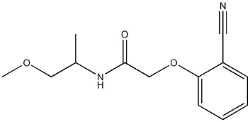 2-(2-cyanophenoxy)-N-(2-methoxy-1-methylethyl)acetamide 结构式