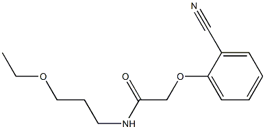 2-(2-cyanophenoxy)-N-(3-ethoxypropyl)acetamide|