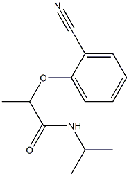 2-(2-cyanophenoxy)-N-(propan-2-yl)propanamide,,结构式