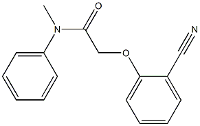 2-(2-cyanophenoxy)-N-methyl-N-phenylacetamide Structure