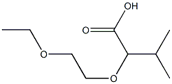 2-(2-ethoxyethoxy)-3-methylbutanoic acid Structure