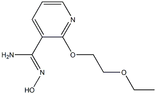 2-(2-ethoxyethoxy)-N'-hydroxypyridine-3-carboximidamide Struktur