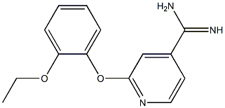 2-(2-ethoxyphenoxy)pyridine-4-carboximidamide Structure