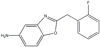 2-(2-fluorobenzyl)-1,3-benzoxazol-5-amine 结构式