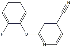 2-(2-fluorophenoxy)isonicotinonitrile Struktur