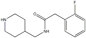 2-(2-fluorophenyl)-N-(piperidin-4-ylmethyl)acetamide Struktur