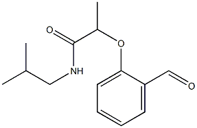 2-(2-formylphenoxy)-N-(2-methylpropyl)propanamide 结构式