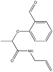 2-(2-formylphenoxy)-N-(prop-2-en-1-yl)propanamide,,结构式