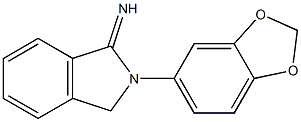 2-(2H-1,3-benzodioxol-5-yl)-2,3-dihydro-1H-isoindol-1-imine Structure