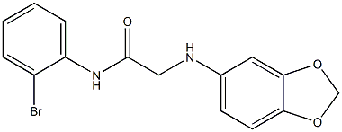 2-(2H-1,3-benzodioxol-5-ylamino)-N-(2-bromophenyl)acetamide