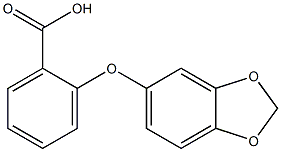 2-(2H-1,3-benzodioxol-5-yloxy)benzoic acid 结构式