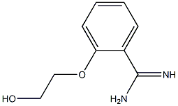 2-(2-hydroxyethoxy)benzene-1-carboximidamide Struktur
