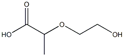 2-(2-hydroxyethoxy)propanoic acid Struktur