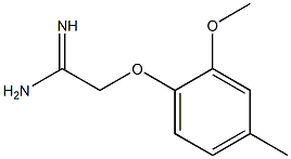 2-(2-methoxy-4-methylphenoxy)ethanimidamide Struktur