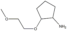 2-(2-methoxyethoxy)cyclopentan-1-amine Struktur