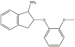 2-(2-methoxyphenoxy)-2,3-dihydro-1H-inden-1-ylamine Struktur