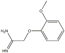 2-(2-methoxyphenoxy)ethanimidamide 结构式