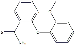 2-(2-methoxyphenoxy)pyridine-3-carbothioamide 结构式