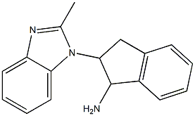 2-(2-methyl-1H-1,3-benzodiazol-1-yl)-2,3-dihydro-1H-inden-1-amine Struktur
