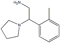 2-(2-methylphenyl)-2-pyrrolidin-1-ylethanamine 结构式