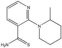 2-(2-methylpiperidin-1-yl)pyridine-3-carbothioamide 结构式