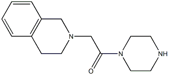 2-(2-oxo-2-piperazin-1-ylethyl)-1,2,3,4-tetrahydroisoquinoline 结构式
