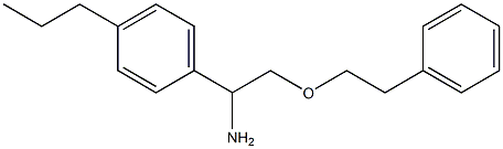 2-(2-phenylethoxy)-1-(4-propylphenyl)ethan-1-amine 化学構造式