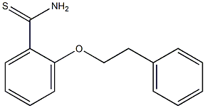 2-(2-phenylethoxy)benzene-1-carbothioamide,,结构式