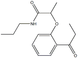 2-(2-propanoylphenoxy)-N-propylpropanamide