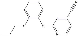 2-(2-propoxyphenoxy)isonicotinonitrile 结构式