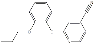 2-(2-propoxyphenoxy)isonicotinonitrile 化学構造式