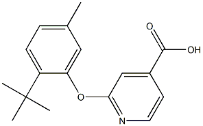 2-(2-tert-butyl-5-methylphenoxy)pyridine-4-carboxylic acid Structure