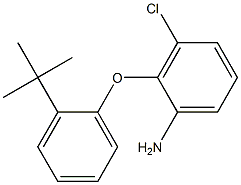 2-(2-tert-butylphenoxy)-3-chloroaniline,,结构式