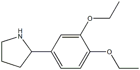 2-(3,4-diethoxyphenyl)pyrrolidine Struktur