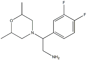 2-(3,4-difluorophenyl)-2-(2,6-dimethylmorpholin-4-yl)ethanamine Structure