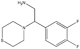 2-(3,4-difluorophenyl)-2-(thiomorpholin-4-yl)ethan-1-amine Structure